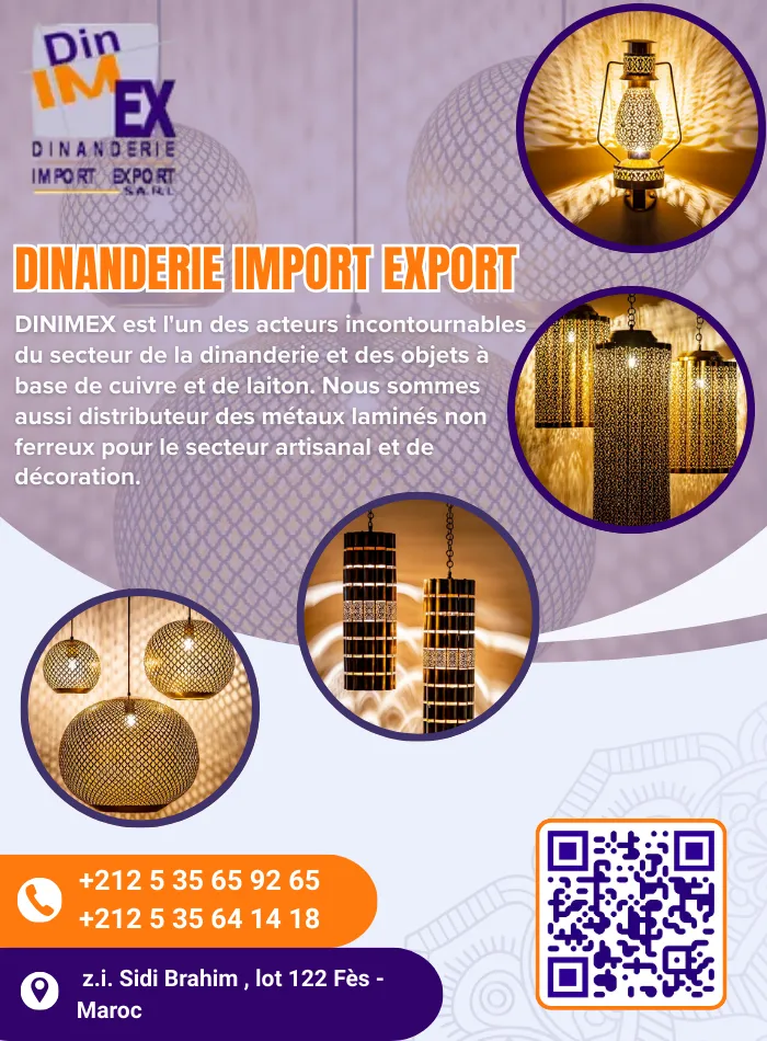 Page Dinanderie Import Export ( Dinimex )