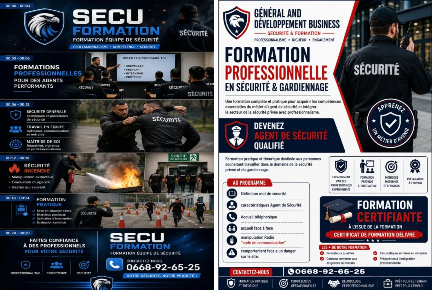 Page Général and Développement Buisness